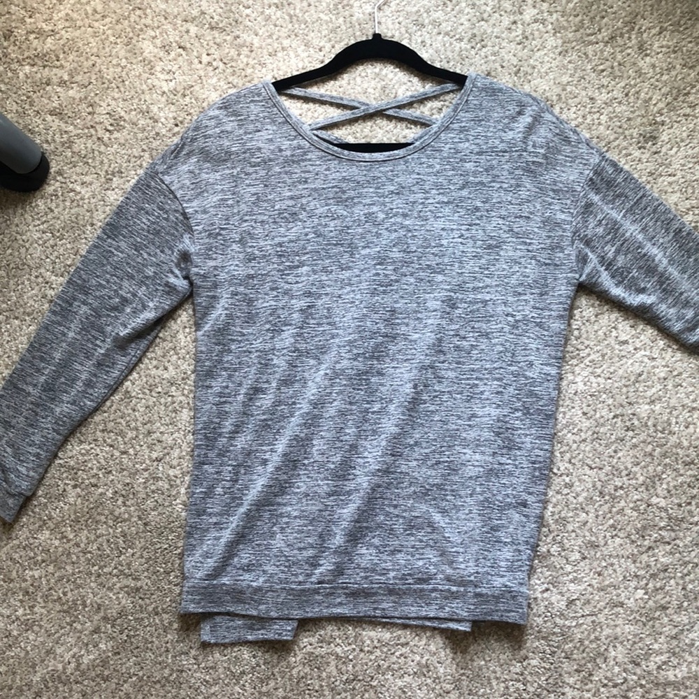 3/4 Length Round Neck Light Sweatshirt
